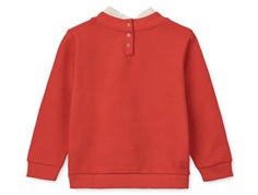 Liewood holiday bow dark red/apple red sweatshirt Rakel